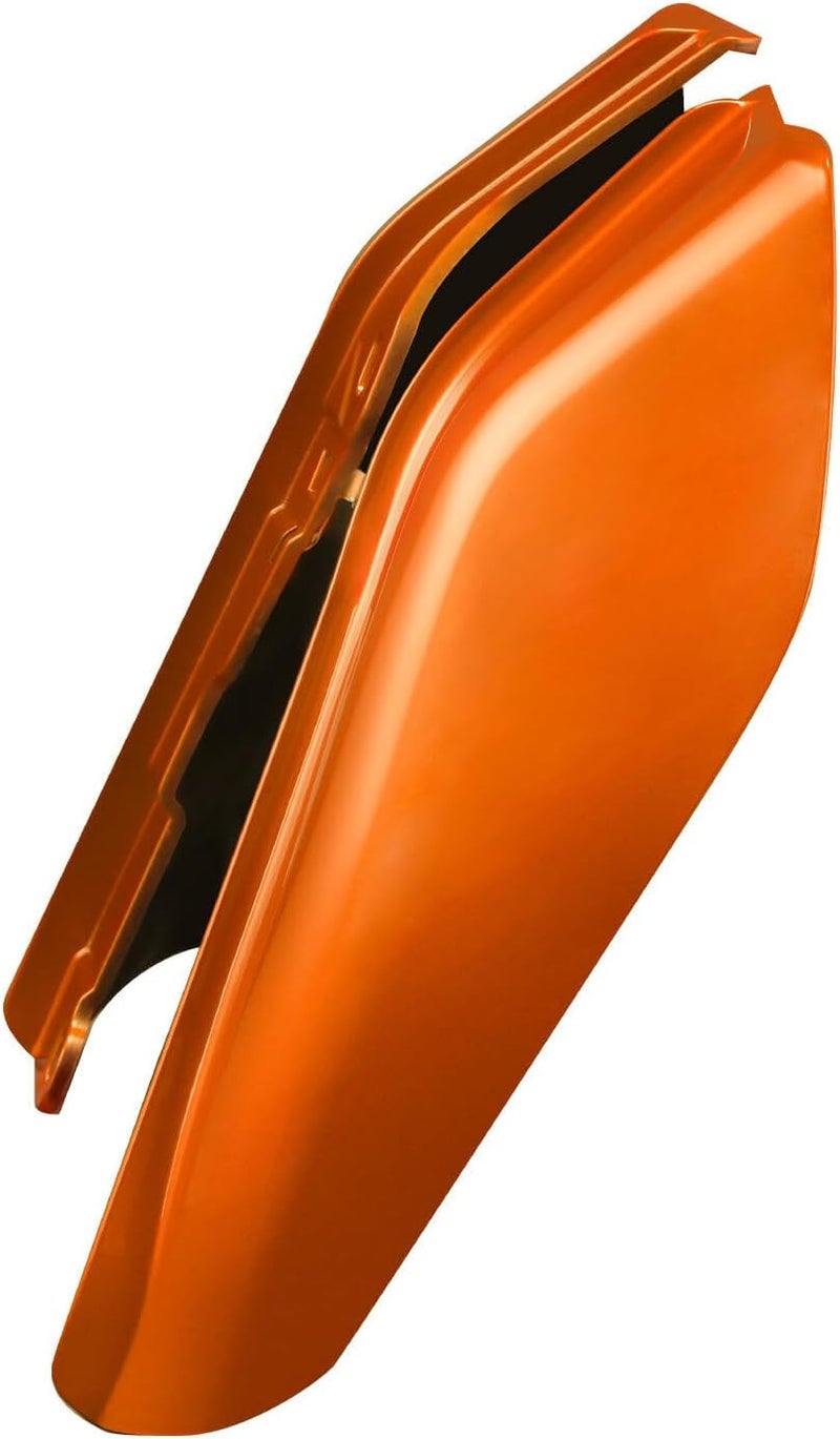 HR3 Scorched Orange/Black Denim Mid Frame Air Deflectors Heat Shield Compatible with 2019 Road Glide Special Road Glide Ultra Street Glide Special Ultra Limited Fit for 2009-later Touring Models - Image 3